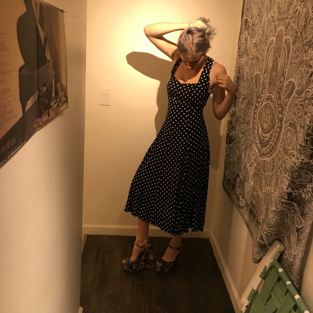 Vintage poka dot dress